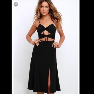 NBD tie me down black dress.
